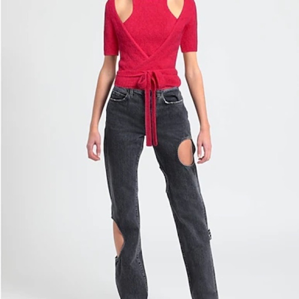 GANNI Cutout alpaca-blend sweater - Picture 5 of 5
